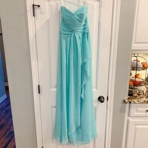 Bridesmaid dress; blue